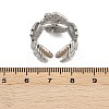 304 Stainless Steel Adjustable Open Cuff Rings for Women LS-RJEW-K299-01P-5