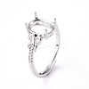 Adjustable Brass Finger Ring Components KK-L193-08P-4