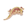 Rhinestone Lizard Badge X1-JEWB-E013-03G-02-3