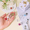 DIY Round Glass & Brass Bottle Pendant Making Kits DIY-CA0006-75-3