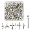42Pcs 7 Style Gothic Themed Tibetan Style Alloy Pendants Sets TIBEP-FS0001-10-1
