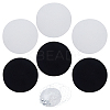 6Pcs 2 Colors EVA Fabric Pillbox Stewardess Fascinator Hat Base DIY-BC0014-07-1