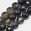 Electroplate Glass Beads Strands EGLA-Q086-12mm-02-1