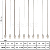 BENECREAT 10Pcs 10 Style Iron Dispensing Needles TOOL-BC0001-26-2