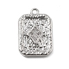 Brass Micro Pave Cubic Zirconia Pendants KK-D283-30P-04-1