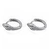 Tarnish Resistant 304 Stainless Steel Hoop Earrings Findings STAS-N092-191-2