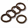Faceted Electroplate Glass Beads Stretch Bracelets BJEW-S144-002G-05-1