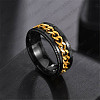 Stainless Steel Chains Rotating Finger Ring PW-WG67706-35-1
