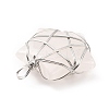 Natural Quartz Crystal Pendants G-D458-07P-06-RS-3