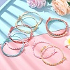 10Pcs 5 Colors Handmade Braided Cotton Cord Bracelets Making BJEW-YW00006-4