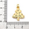 Christmas Series Brass Micro Pave Cubic Zirconia Pendants KK-Q010-01G-06-3
