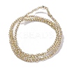 Transparent Electroplate Glass Beads Strands EGLA-H107-01A-AB09-4