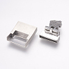 304 Stainless Steel Magnetic Clasps Rhinestone Settings STAS-K145-09P-4
