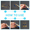 DIY Moon and Star Earring Making Kit DIY-AR0002-58-4