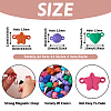 42 Sets 21 Styles Alloy Magnetic Clasps FIND-TA0001-95-4