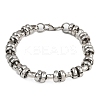 Punk 304 Stainless Steel Link Chain Bracelets for Men Women BJEW-S181-03P-2