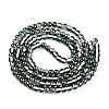 Baking Paint Transparent Glass Beads Strands DGLA-N011-6mm-07-2