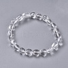 Natural Quartz Crystal Bead Stretch Bracelets BJEW-K213-28-2