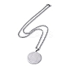 Non-Tarnish 201 Stainless Steel Curb Chain Necklaces NJEW-C042-04P-3