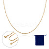 Brass Lumachina Chain Necklace for Women NJEW-TA0001-15-1