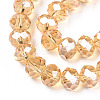 Electroplate Glass Beads Strands EGLA-A034-T1mm-A30-2