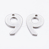 Tarnish Resistant 201 Stainless Steel Pendants STAS-F128-01P-9-1-2