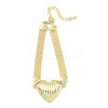 Brass Hollow Ball Chain Bracelets BJEW-H609-02G-1