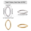 40Pcs 2 Colors 304 Stainless Steel Linking Rings STAS-UN0022-12-5