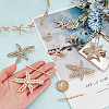 8 Style Starfish Alligator Hair Clips & Stud Earrings & Headband Set AJEW-PH0011-44-3