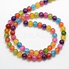 Synthetic Crackle Quartz Round Bead Strands X-G-L155-6mm-02-3