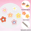 30Pcs 6 Colors Iron Push Pins AJEW-CP0005-74-6