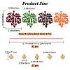 Autumn DIY Maple Leaf Tree Felt Hanging Ornaments DIY-WH0407-04-2