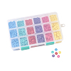 6 Colors Handmade Polymer Clay Beads CLAY-JP0001-04-2