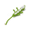 Glass Seed Beaded Gecko Pendants PALLOY-MZ01115-01-4