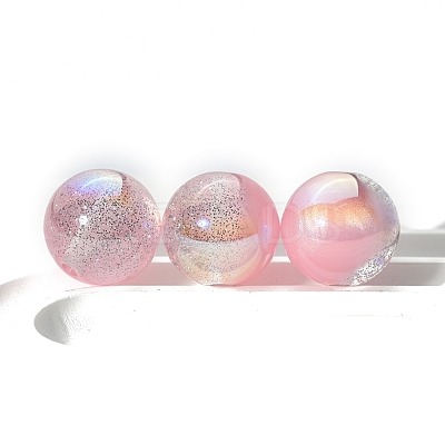 30Pcs Gradient Color Opaque Resin Beads PW-WG675F3-08-1