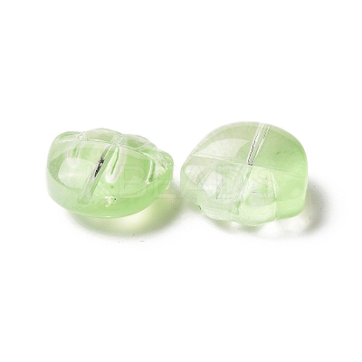 Transparent Spray Painted Glass Beads GLAA-I050-12B-1