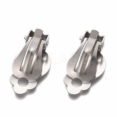 Tarnish Resistant 304 Stainless Steel Clip-on Earring Setting LS-STAS-P249-22P-1