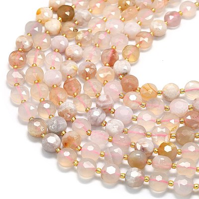 Natural Cherry Blossom Agate Beads Strands LS-G-C116-A148-01-1