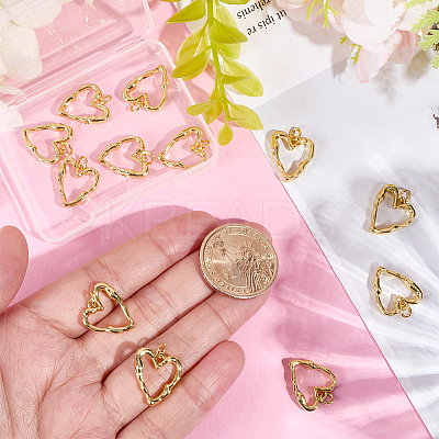 14Pcs Brass Pendants KK-BBC0022-30-1
