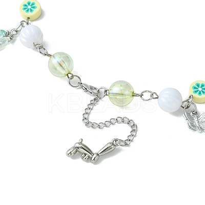 Alloy Bowknot & Dog & Star Pendant Necklace NJEW-FZ00006-1