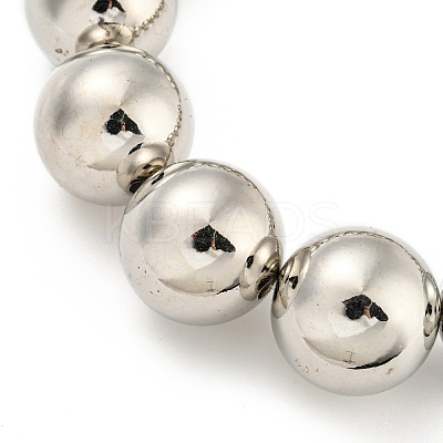 CCB Chunky Bead Ball Iron Chain Necklaces NJEW-K261-04P-1