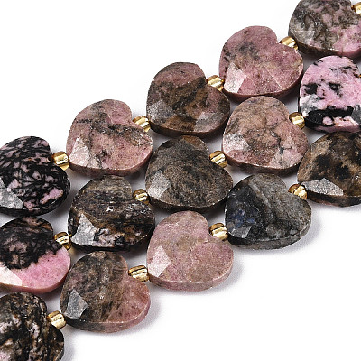 Natural Rhodonite Beads Strands G-P592-B12-01-1