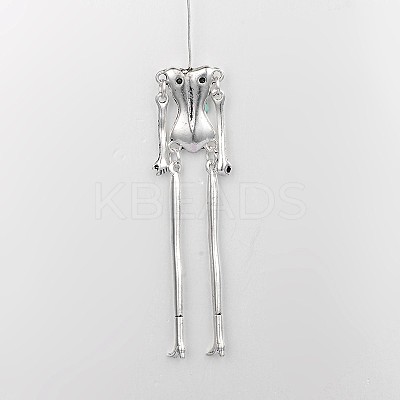 Tibetan Style Alloy Human Body Skeleton For DIY Toy Doll Making TIBE-39030A-AS-NR-1