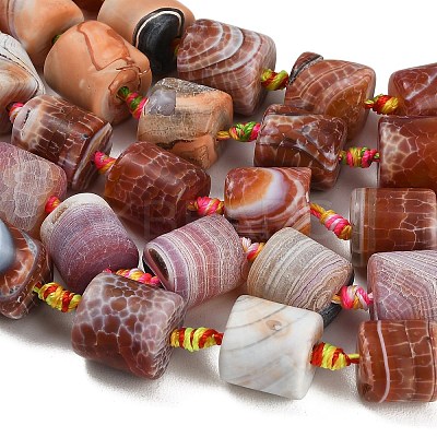 Dyed & Heated Natural Fire Crackle Agate Beads Strands GG-CBAB9C6-J01-01-1