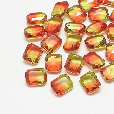 Pointed Back Glass Rhinestone Cabochons RGLA-T079-6x8-006TO-1