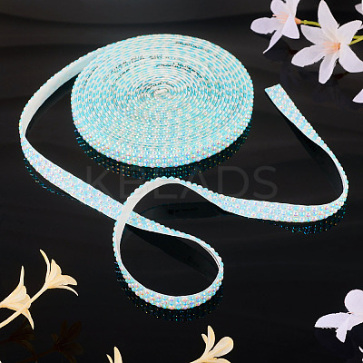 3 Yards Resin Self Adhesive Sewing Trim Hotfix Rhinestone Tape DIY-TA0013-15F-1