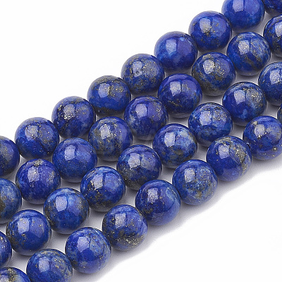 Natural Lapis Lazuli Beads Strands G-S333-10mm-013-1