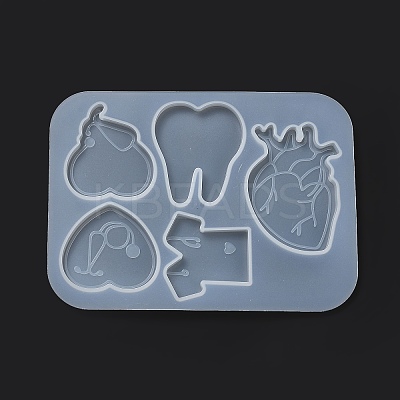 Medical Theme DIY Silicone Badge Reel Ornament Molds DIY-G079-05A-1