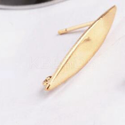 Brass Stud Earrings KK-WH0044-96-1
