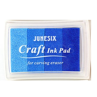 Plastic Craft Finger Ink Pad Stamps AJEW-H155-20B-1
